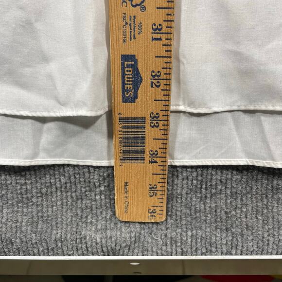 J. Ferrar Slim Button Up Dress Shirt Men's XXL 18-18.5 34-35 White Adjustable - Picture 7 of 10